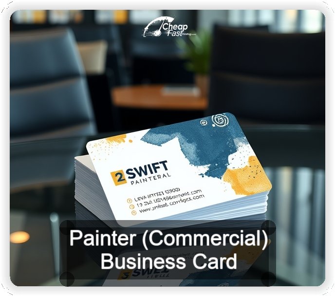 Painter Commercial business card design sample