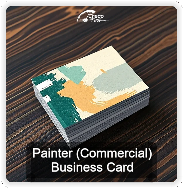 Painter Commercial business card design sample