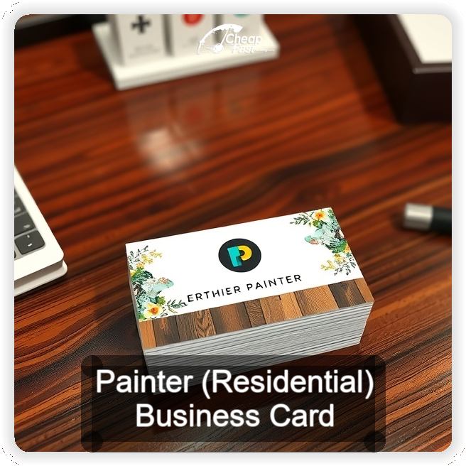 Painter Residential business card design sample
