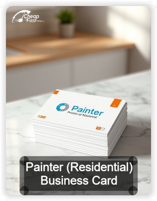 Painter Residential business card design sample