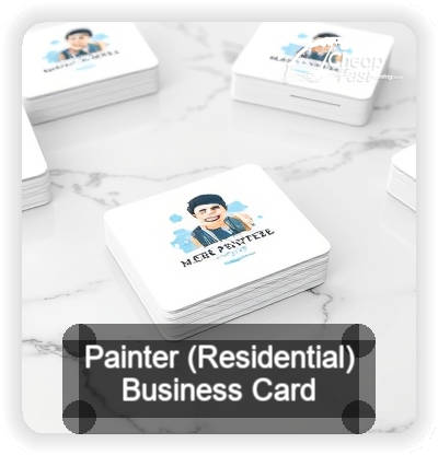 Painter Residential business card design sample