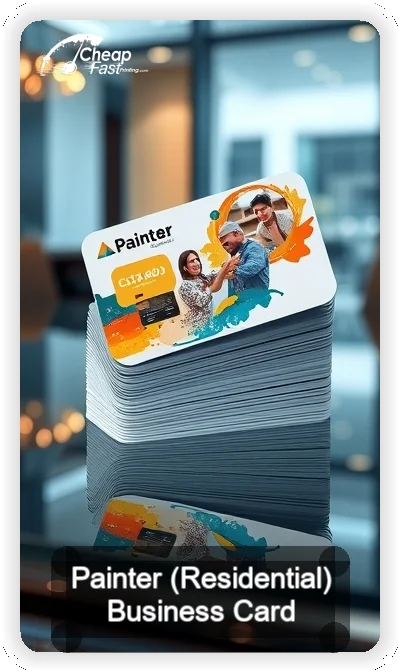 Painter Residential business card design sample