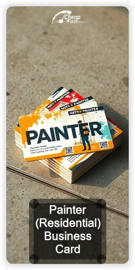 Painter Residential business card design sample