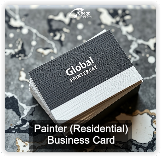 Painter Residential business card design sample