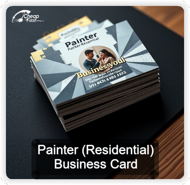 Painter Residential business card design sample