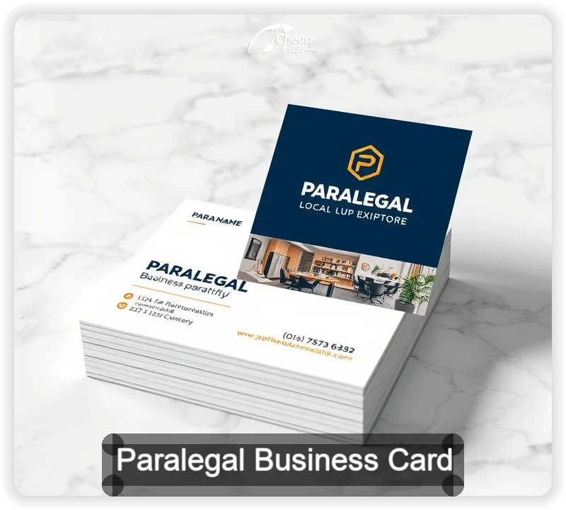 Paralegal business card design sample
