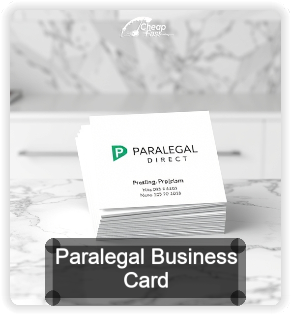 Paralegal business card design sample