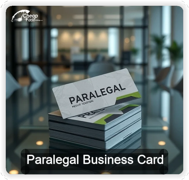 Paralegal business card design sample