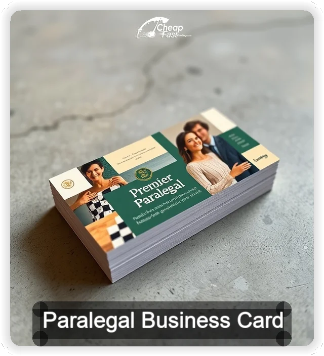 Paralegal business card design sample