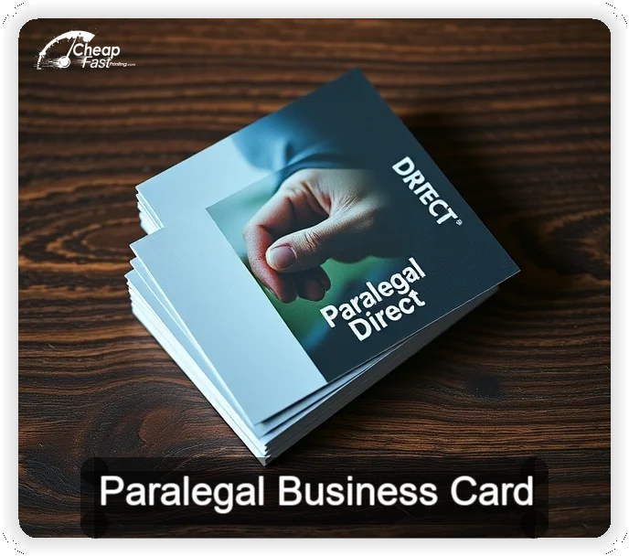 Paralegal business card design sample