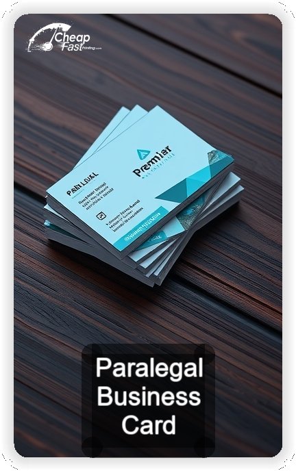 Paralegal business card design sample
