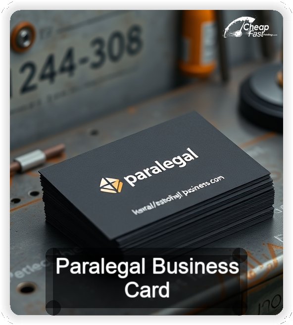 Paralegal business card design sample