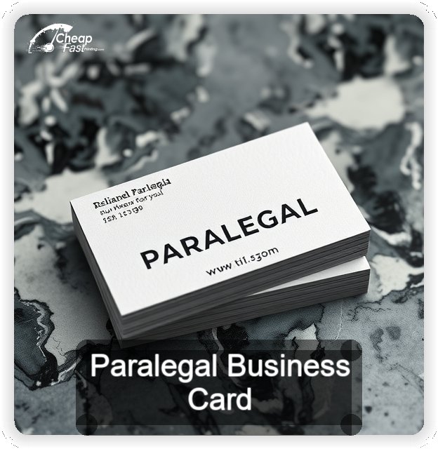 Paralegal business card design sample