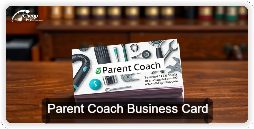 Parent Coach business card design sample