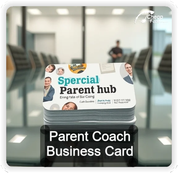 Parent Coach business card design sample