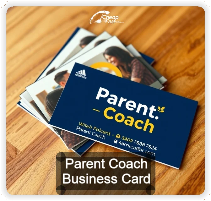 Parent Coach business card design sample