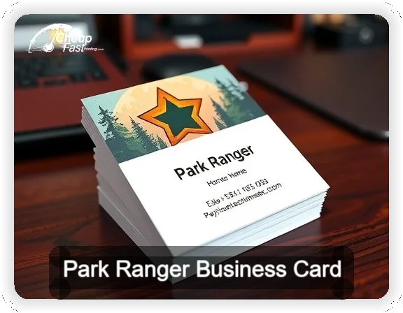 Park Ranger business card design sample