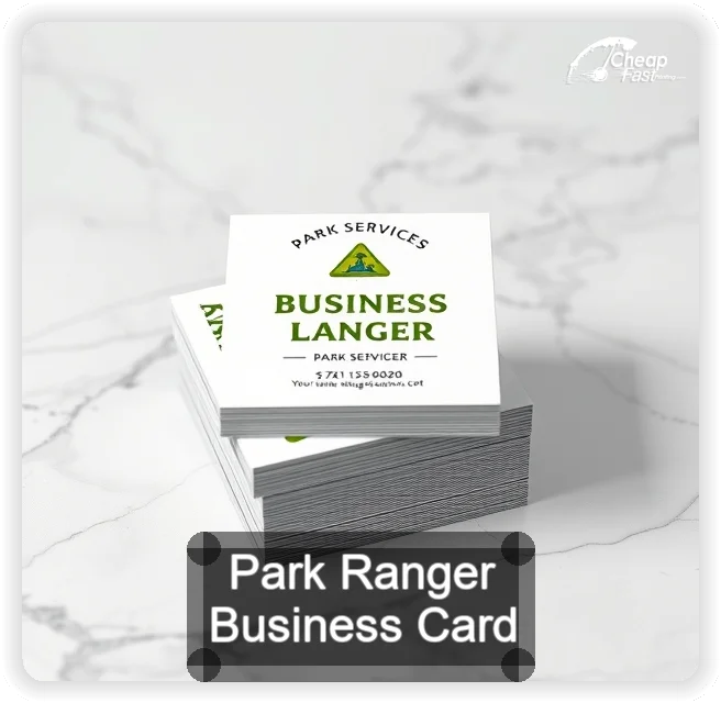 Park Ranger business card design sample