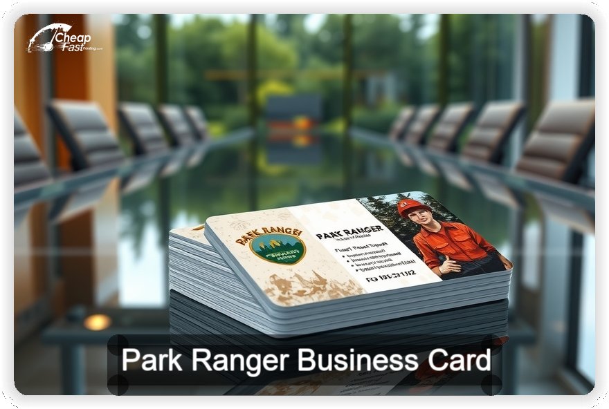 Park Ranger business card design sample