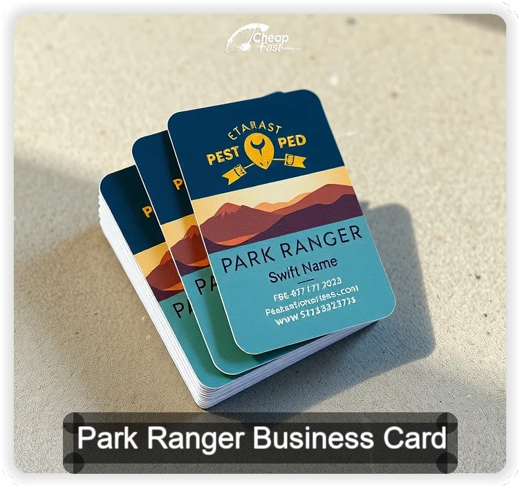 Park Ranger business card design sample