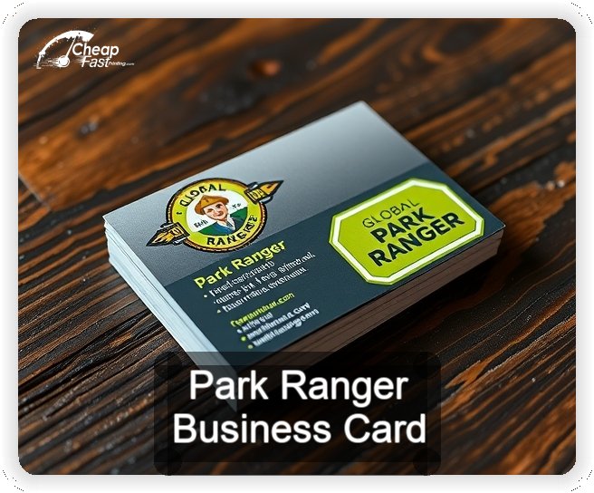 Park Ranger business card design sample