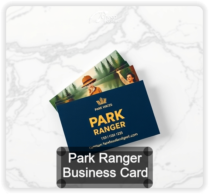 Park Ranger business card design sample