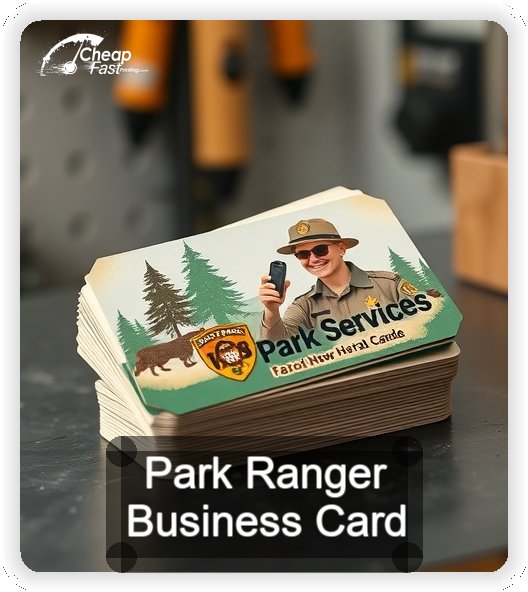 Park Ranger business card design sample
