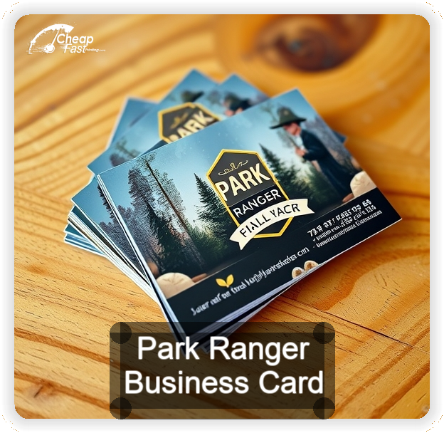 Park Ranger business card design sample