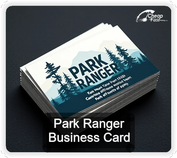 Park Ranger business card design sample
