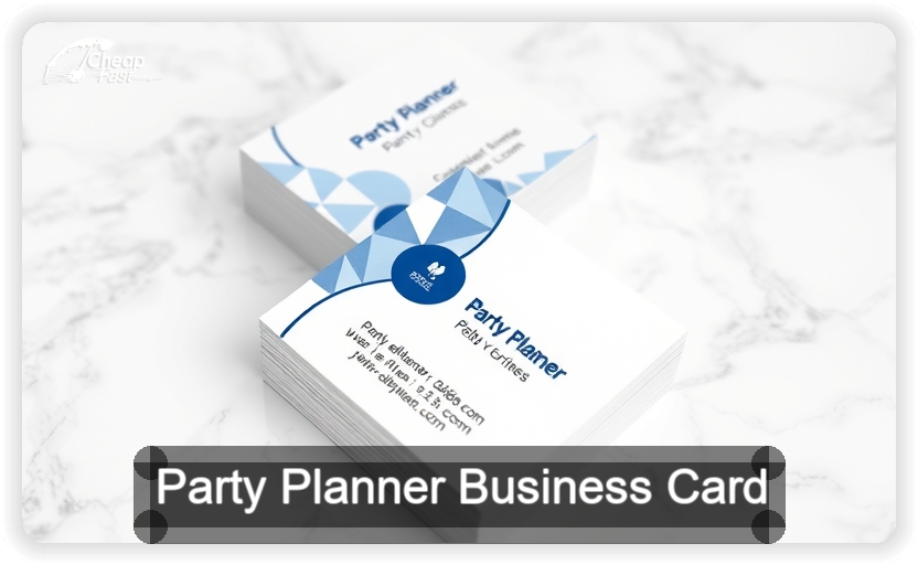 Party Planner business card design sample