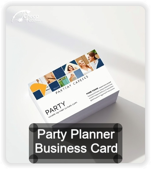 Party Planner business card design sample