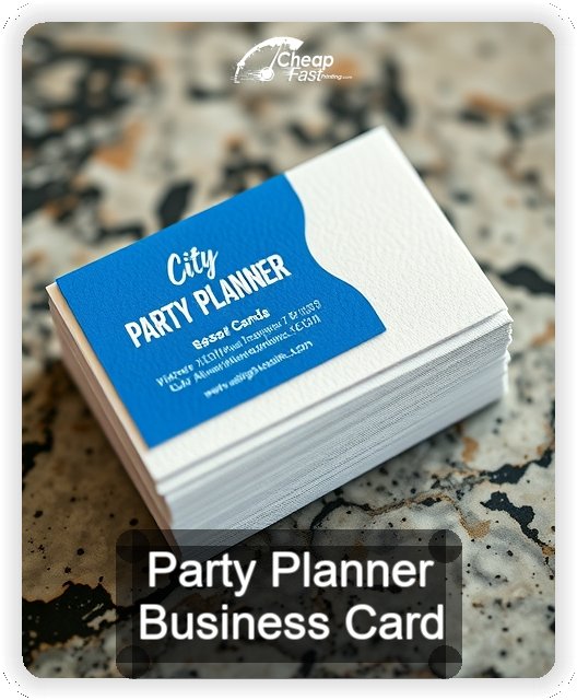 Party Planner business card design sample