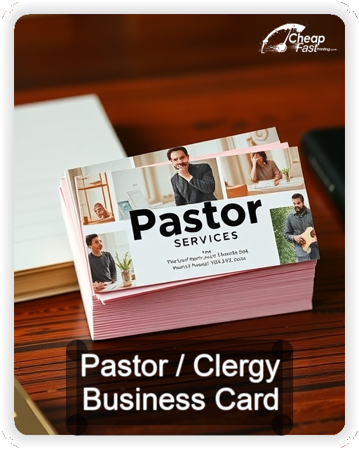 Pastor Clergy business card design sample