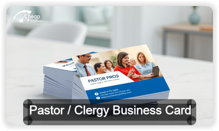Pastor Clergy business card design sample