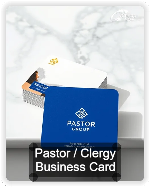 Pastor Clergy business card design sample