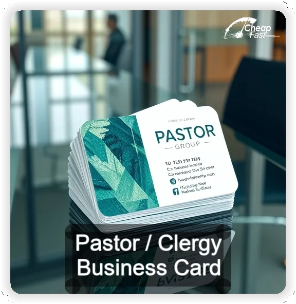 Pastor Clergy business card design sample