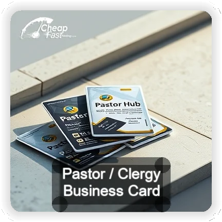 Pastor Clergy business card design sample