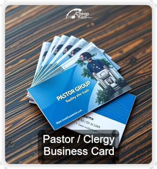 Pastor Clergy business card design sample