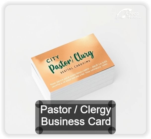 Pastor Clergy business card design sample