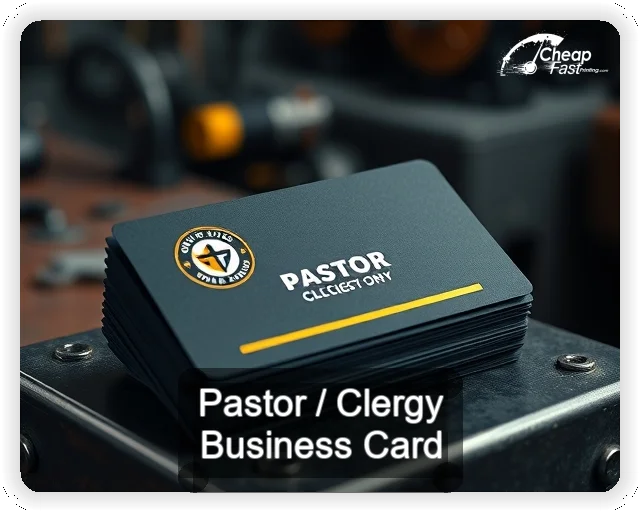 Pastor Clergy business card design sample