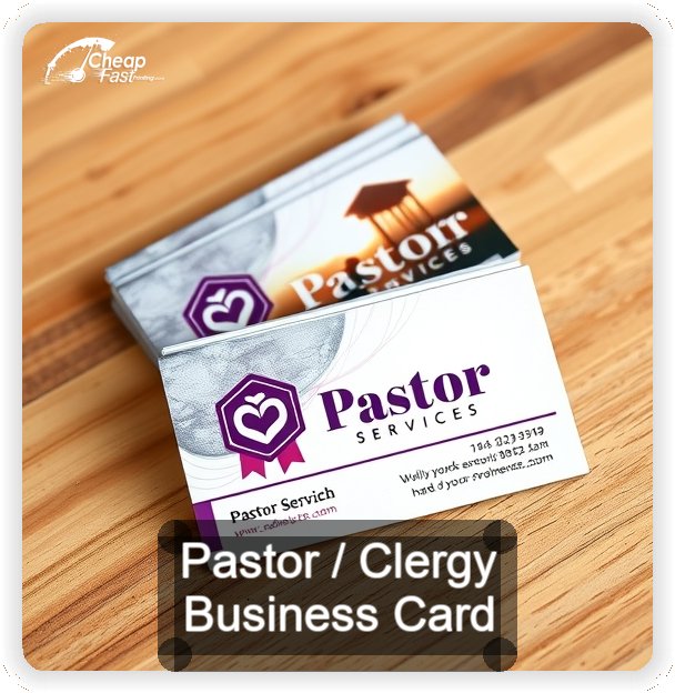 Pastor Clergy business card design sample