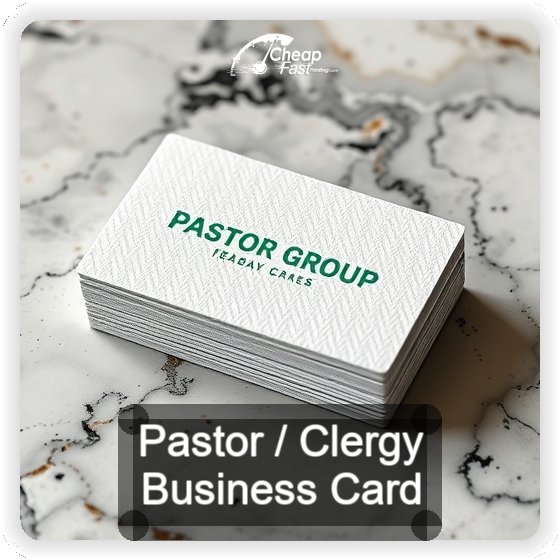 Pastor Clergy business card design sample