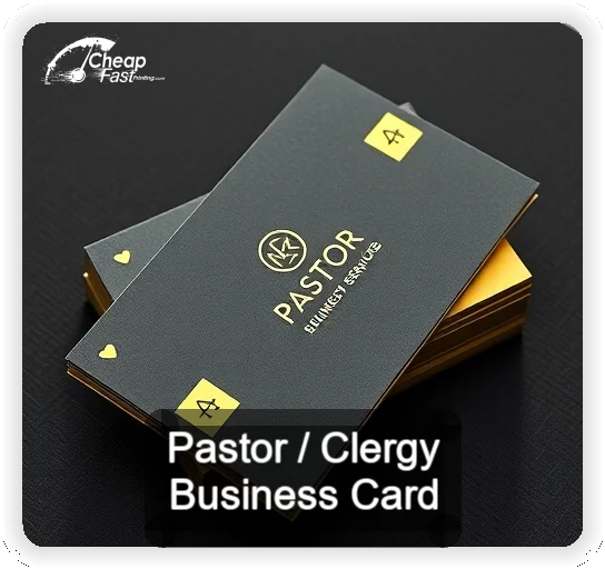 Pastor Clergy business card design sample