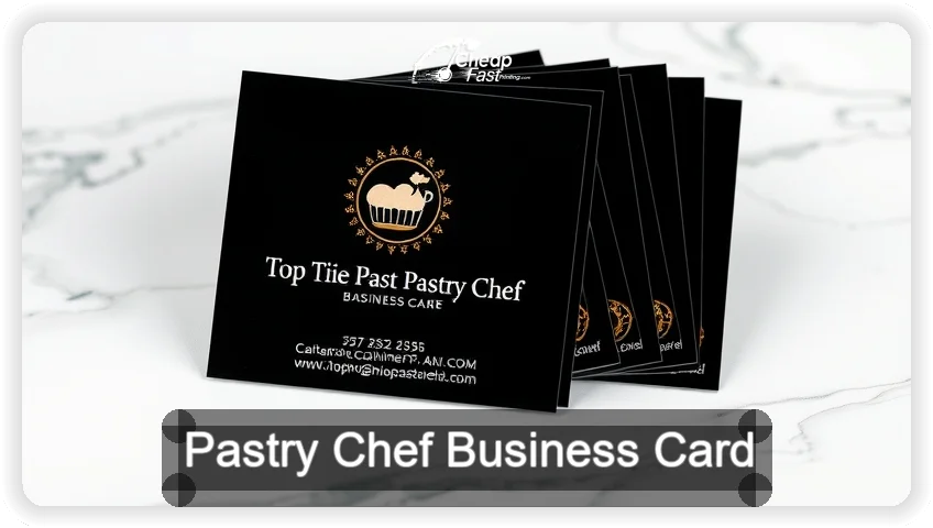 Pastry Chef business card design sample