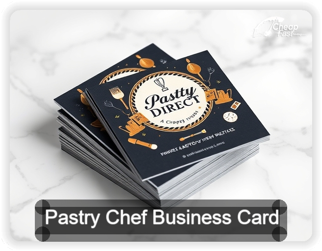Pastry Chef business card design sample