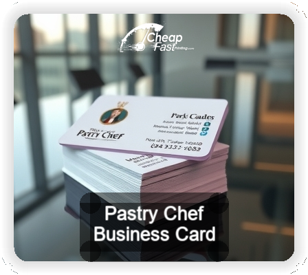 Pastry Chef business card design sample