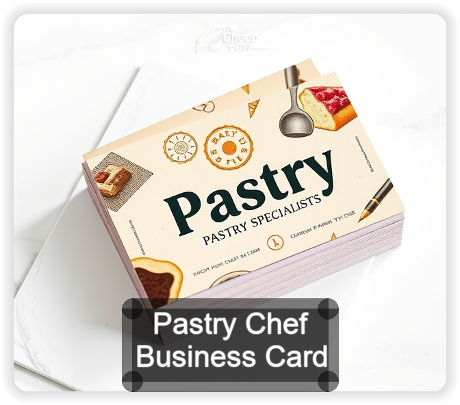 Pastry Chef business card design sample