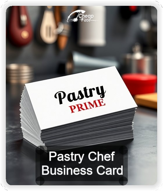 Pastry Chef business card design sample