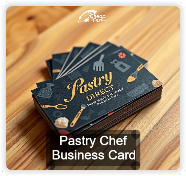Pastry Chef business card design sample