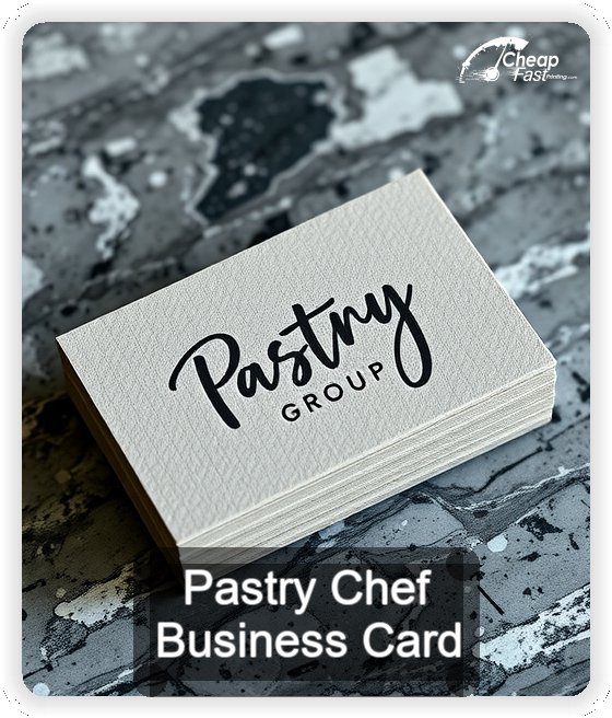 Pastry Chef business card design sample